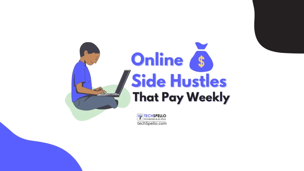 Online side hustles, Weekly paychecks, Freelancing, E-commerce entrepreneurship, YouTube content creation, Virtual assistance, Online tutoring, Paid surveys, Affiliate marketing, Gig economy, Stock photography, Remote online sales, Financial freedom, Work from home.